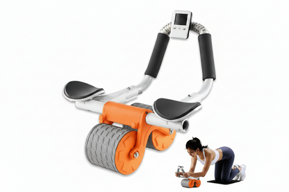 Rodillo Abdominal con Rebote Automático y Soporte de Codos